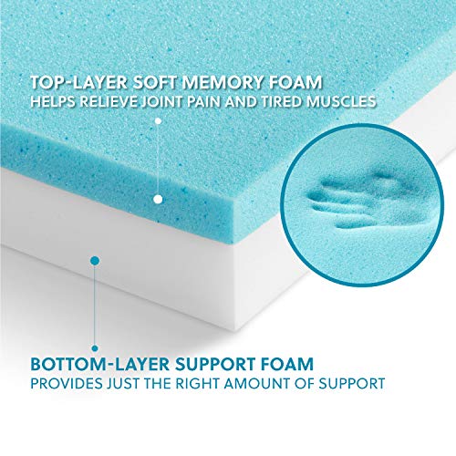 Bedsure Cama Perro Ortopédica Grande - Colchón Perro Verano y Lavable con Funda Desenfundable y Evestimiento Impermeable, Espuma Viscoelástica, Gris, L