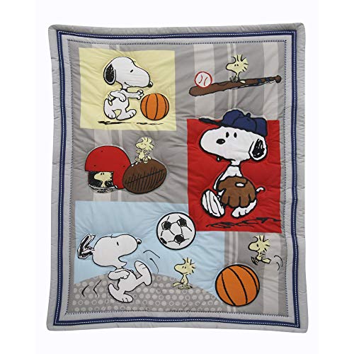 Bedtime Originals 3 Piece Snoopy Sports Bedding Set by Bedtime Originals