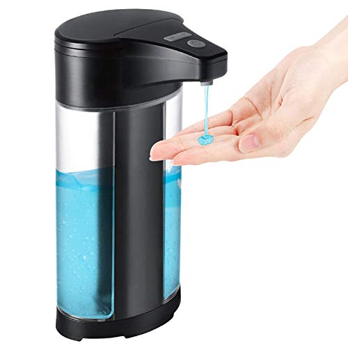 Beeasy Dispensador Jabón Automático,400mL Dosificador Gel Hidroalcohólico Automatico,Montable en la Pared,IPX7 Impermeable para Cocina,Baño,Aseo,Escuela,Hospital,Hotel,Restaurante,Lugar Público