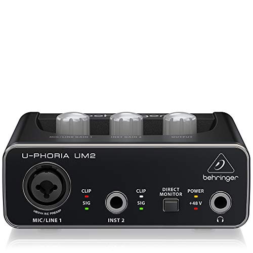 Behringer UM2 U-Phoria - Interfaz de Audio USB