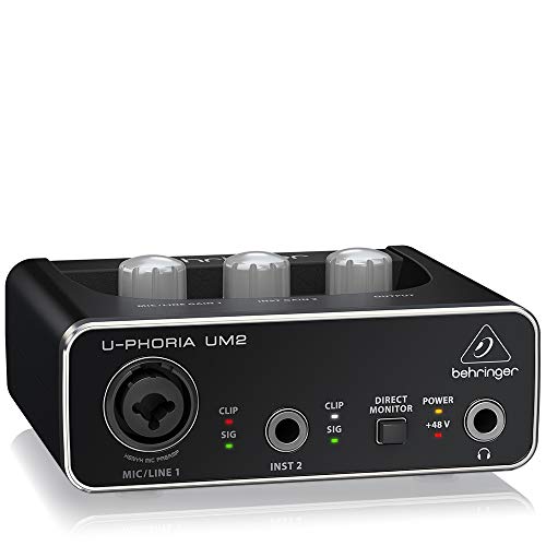 Behringer UM2 U-Phoria - Interfaz de Audio USB