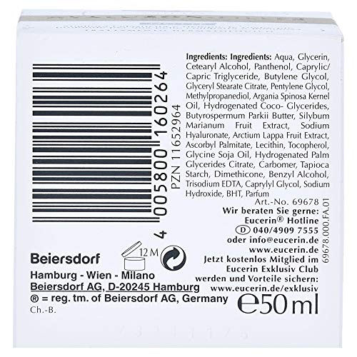 Beiersdorf(Eucerin) Crema Facial de Noche - 50 ml.