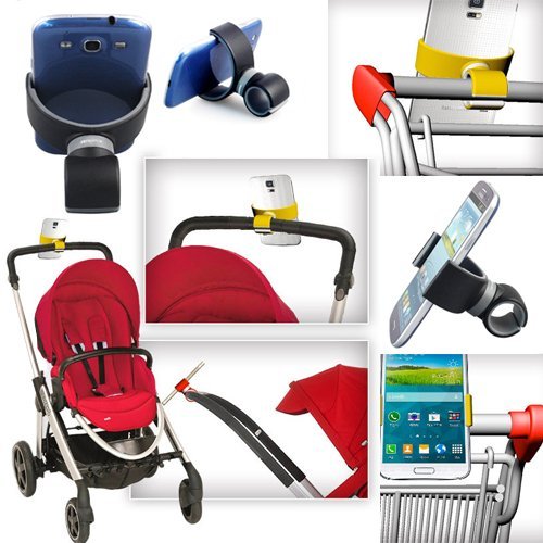 Beileer - Soporte en horquilla universal para teléfono móvil para Smartphones iPhone 6 6s plus Samsung Galaxy o botellas de agua para motocicleta o bicicleta