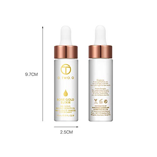 Beito 1 UNID Oro Rosa Elixir Piel Maquillaje Aceite Belleza Aceite Esencial Antes de Base Primer Lip Primer Hidratante Aceite Facial Para Mujeres Cuidado de la Piel
