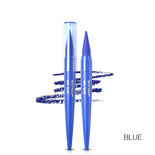 Beito 1PC Colorido Eyeliner High Pigmented Eyeliner Lápiz delineador de ojos a prueba de agua Ceja Pluma Herramienta de maquillaje Punta de fusión para línea precisa (azul)