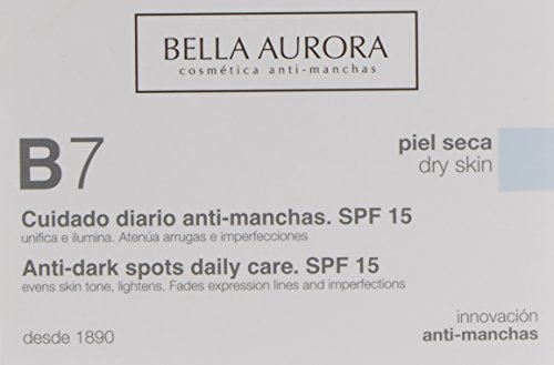 Bella Aurora B7 Crema Facial Cuidado Diario Anti-Manchas SPF 15 - 50 ml.