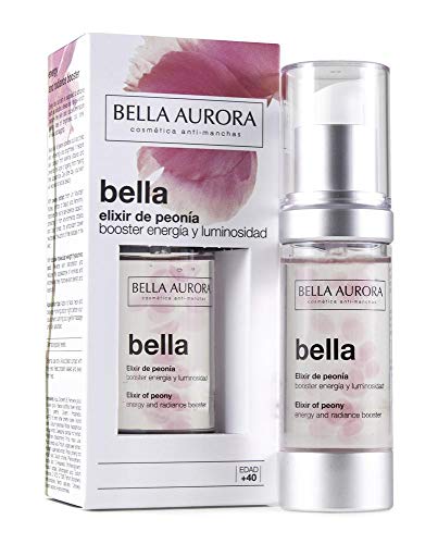 Bella Aurora Elixir de Peonía Tratamiento Facial Anti-Edad Energía y Luminosidad Reparador de Piel con Ácido Hialurónico, 30 ml