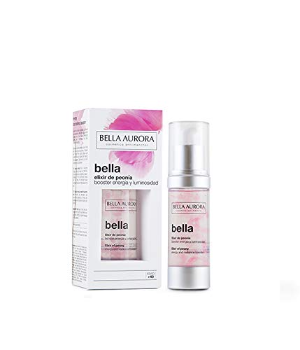 Bella Aurora Elixir de Peonía Tratamiento Facial Anti-Edad Energía y Luminosidad Reparador de Piel con Ácido Hialurónico, 30 ml