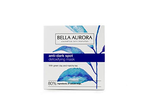 Bella Aurora Mascarilla Facial Detoxificante Anti-Manchas, Mascarilla Natural, Elimina Impurezas y Reduce los Poros, Ilumina y Unifica el Tono, Textura Cremosa, 30 ml