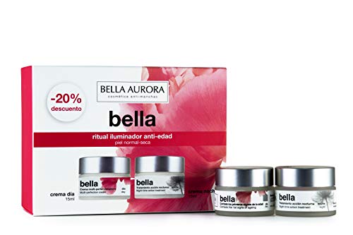 Bella Aurora Pack Minitallas Bella Día Piel Normal + Bella Noche (15Ml+15Ml) Bella Aurora 1 Unidad 100 ml, ROSA
