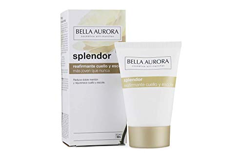 Bella Aurora Splendor Crema Facial Reafirmante Cuello y Escote Hidratante para Mujer Anti-Edad Tratamiento Anti-Arrugas para la Cara Sin Parabenos Día y Noche, 50 ml
