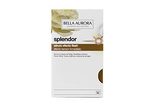 Bella Aurora Splendor Sérum Efecto Flash Facial Anti-Arrugas Tratamiento Anti-Edad para Mujer Día y Noche, 30 ml