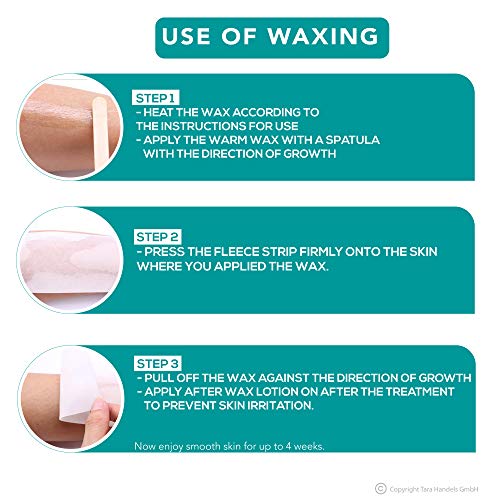 Bella Donna - Cartuchos de cera depilatoria tibia, azuleno, 6 unidades de 100 ml