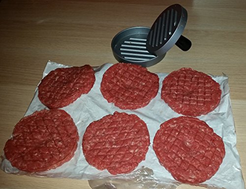 Belmalia Prensa Burger 100 Hojas de Papel de Horno Burgers, Hamburguesas, Cheeseburgers, Frikandellen, Albóndigas, Sartén, Barbacoa, Antiadherente, 11cm