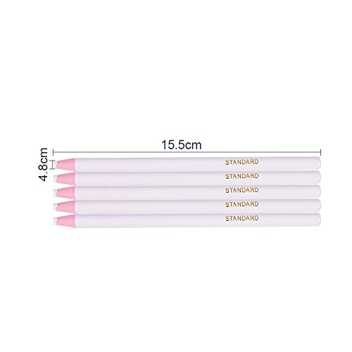 BENECREAT 12PCS Herramientas de Trazado de Lapiz Solubles en Agua para La Costura del Estudiante y Dibujo de Los Estudiantes, Blanco