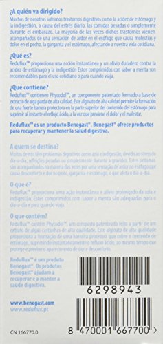 Benegast Reduflux Tratamiento Acidez e Indigestión , 20 comprimidos masticables, sabor menta fresca