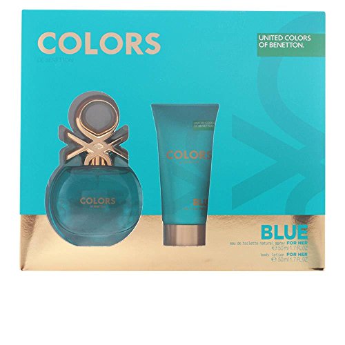 Benetton Colors Blue Set de Agua de Colonia y Loción Corporal - 100 ml