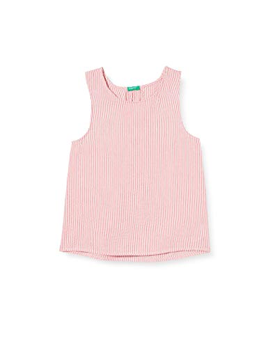 Benetton Top Blusa, Rojo (Bianco/Rossol 902), 170 (Talla del Fabricante: KL) para Niñas