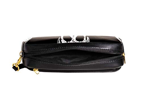 Bennigiry Bandera pirata Jolly Roger Estuche para lápices de gran capacidad con ojo de estuche para bolígrafos para niños y estudiantes, bolsa para viajes, escuela, pequeña bolsa de cosméticos