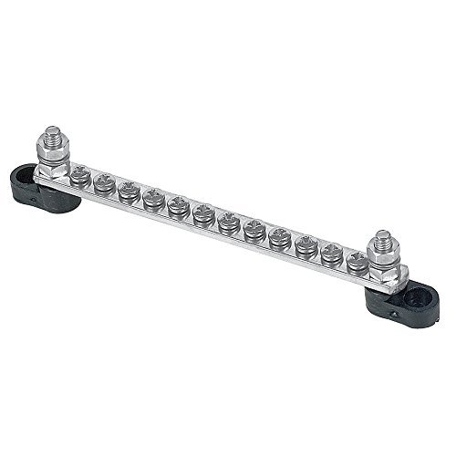 BEP BB-12W-2S/DSP Buss Bar - 12 way/100A w/ 2 Input Studs (w/ cover) by Ancor