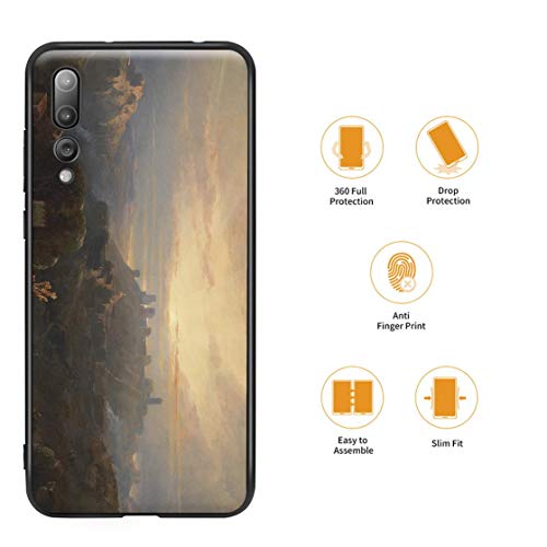 Berkin Arts David Roberts para el Caso del Huawei P20 Pro/Estuche para teléfono móvil de Bellas Artes/Impresión Giclee UV en la Cubierta del teléfono móvil(Ilstle di Alcalá De Guadaíra)