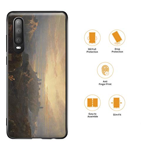Berkin Arts David Roberts para el Caso del Huawei P30/Estuche para teléfono móvil de Bellas Artes/Impresión Giclee UV en la Cubierta del teléfono móvil(Ilstle di Alcalá De Guadaíra)