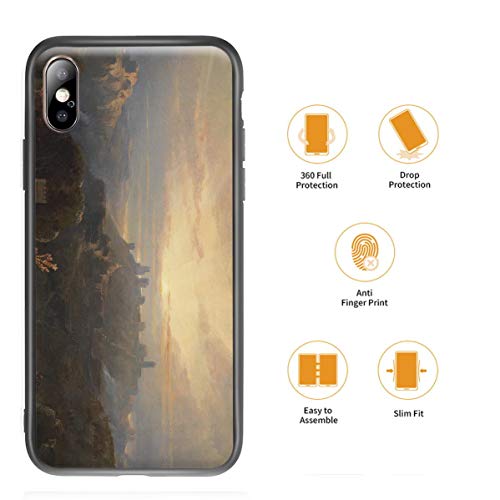 Berkin Arts David Roberts para el Caso del iPhone X/iPhone XS/Estuche para teléfono móvil Artes/Impresión Giclee UV Cubierta del(Ilstle di Alcalá De Guadaíra)