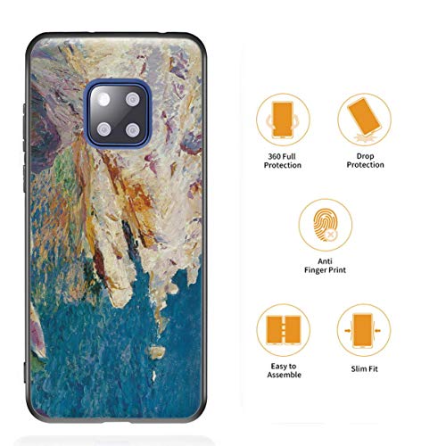 Berkin Arts Joaquin Sorolla para el Caso del Huawei Mate 20 Pro/Estuche para teléfono móvil de Bellas Artes/Impresión Giclee UV en la Cubierta del(Rocce a Javea)