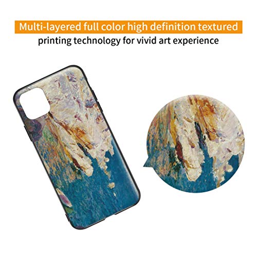 Berkin Arts Joaquin Sorolla para el Caso del iPhone 11 Pro MAX/Estuche para teléfono móvil de Bellas Artes/Impresión Giclee UV en la Cubierta del teléfono móvil(Rocce a Javea)