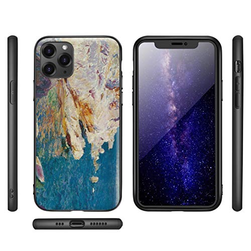 Berkin Arts Joaquin Sorolla para el Caso del iPhone 11 Pro/Estuche para teléfono móvil de Bellas Artes/Impresión Giclee UV en la Cubierta del teléfono móvil(Rocce a Javea)