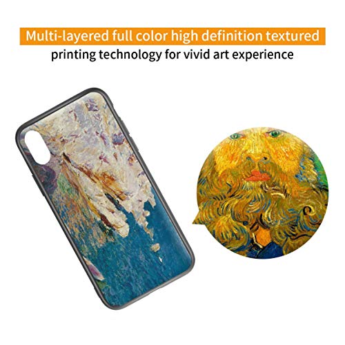 Berkin Arts Joaquin Sorolla para el Caso del iPhone X/iPhone XS/Estuche para teléfono móvil Artes/Impresión Giclee UV Cubierta del(Rocce a Javea)
