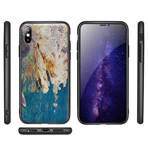 Berkin Arts Joaquin Sorolla para el Caso del iPhone X/iPhone XS/Estuche para teléfono móvil Artes/Impresión Giclee UV Cubierta del(Rocce a Javea)