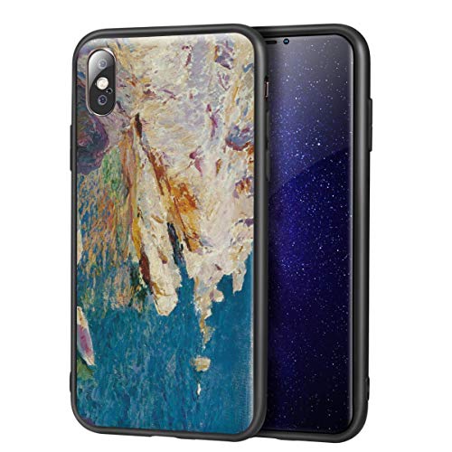Berkin Arts Joaquin Sorolla para el Caso del iPhone X/iPhone XS/Estuche para teléfono móvil Artes/Impresión Giclee UV Cubierta del(Rocce a Javea)