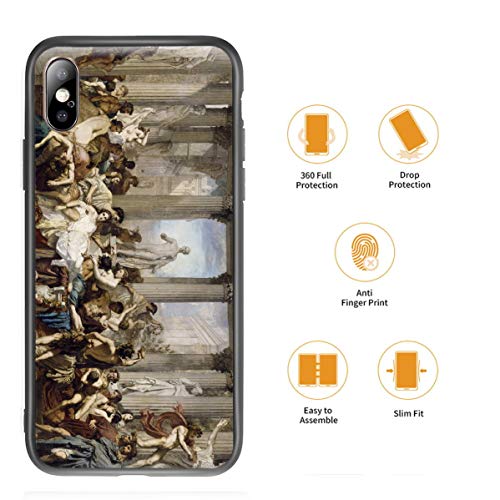 Berkin Arts Thomas Couture para el Caso del iPhone X/iPhone XS/Estuche para teléfono móvil Artes/Impresión Giclee UV Cubierta del(Il Romans of The Decadence)