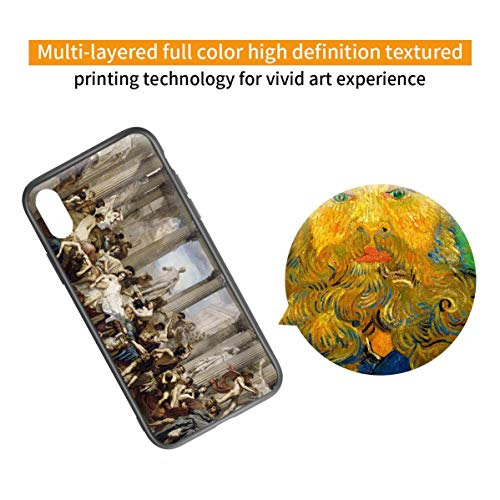 Berkin Arts Thomas Couture para el Caso del iPhone X/iPhone XS/Estuche para teléfono móvil Artes/Impresión Giclee UV Cubierta del(Il Romans of The Decadence)