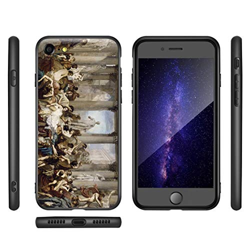 Berkin Arts Thomas Couture paral iPhone SE(2020)/iPhone 7/8/Estuche para teléfono móvil Artes/Impresión Giclee UV Cubierta del teléfono(Il Romans of The Decadence)