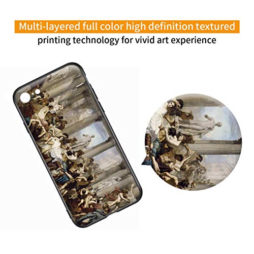 Berkin Arts Thomas Couture paral iPhone SE(2020)/iPhone 7/8/Estuche para teléfono móvil Artes/Impresión Giclee UV Cubierta del teléfono(Il Romans of The Decadence)