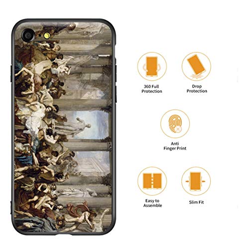 Berkin Arts Thomas Couture paral iPhone SE(2020)/iPhone 7/8/Estuche para teléfono móvil Artes/Impresión Giclee UV Cubierta del teléfono(Il Romans of The Decadence)