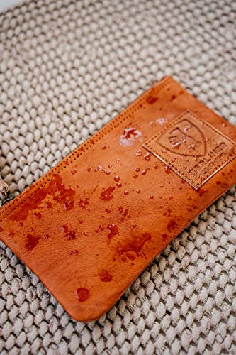 Berliner Bags Bolígrafo de cuero Estuche para lápices Monedero pequeño Hombre Mujer Marrón Vintage