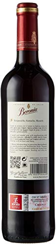 Beronia Crianza Vino Tinto - 3 botellas x 750 ml - Total: 2250ml