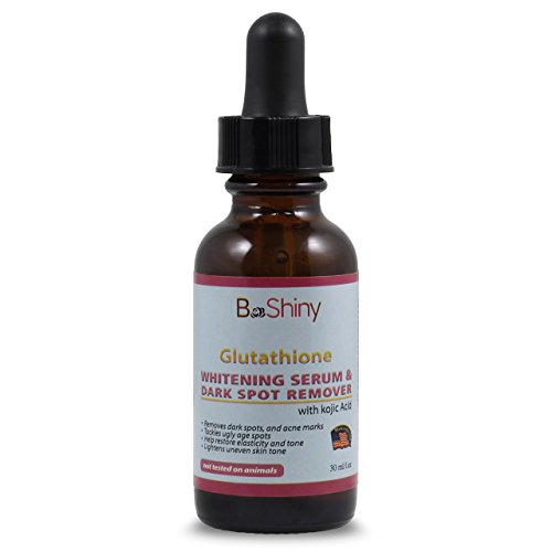 BeShiny Glutathione Removedor de manchas oscuras Ayuda a reducir las manchas de edad Reparaciones Daño al Sol Promueve la Piel Suavizante Anti Envejecimiento