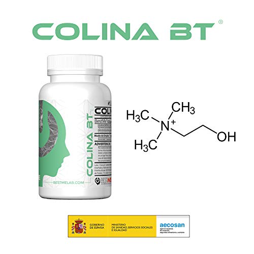 Bestme Colina Bt ✔ Bitartrato de Colina 250 Mg. Nootrópico Natural para la Memoria y Concentración . Nutriente Esencial Precursor de la Acetilcolina . Alta Biodisponibilidad. 60 Cápsulas
