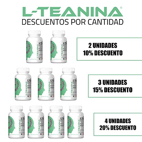Bestme L-teanina 200mg. Alivio de la Ansiedad y Estrés ‍. Mejora el Enfoque y Concentración Efectos Nootrópicos Calmantes. 100% Natural (camellia Sinensis ::: Planta Del Té) 60 Cápsulas