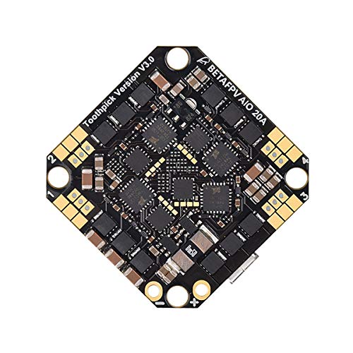BETAFPV F4 20A AIO Brushless Toothoick Flight Controller V3 2-4S BLHELI_S 20A ESC No RX with XT30 Connector for FPV 3-4inch HD Toothpick Quadcopter