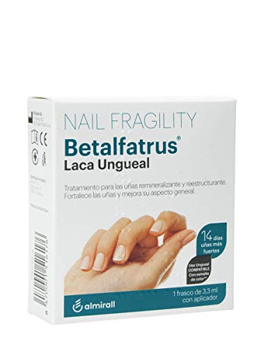 Betalfatrus, Laca Ungueal - Tratamiento para las unas remineralizante y reestructurante, 1 Frasco de 3.3 ml con aplicador