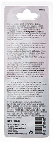 Beter Alicate Pedicura Cromado Gusanillo 13.5 cm Kit de Manicura - 100 gr