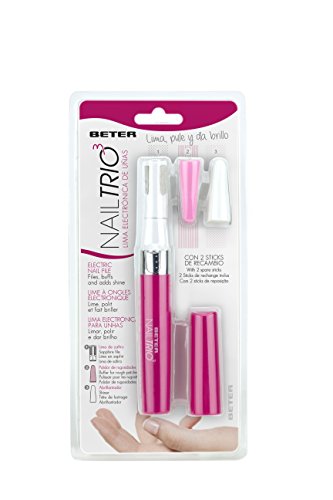 Beter Nail Trio Lima Electrónica Uñas y 2 Recambios Tratamiento - 30 gr
