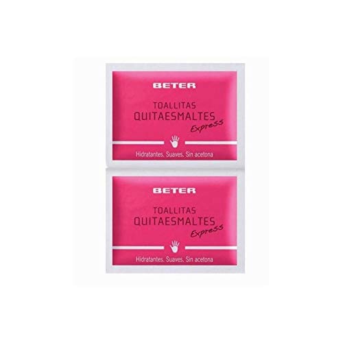 Beter QUITAESMALTE TOALLITA.10, Negro, Estándar