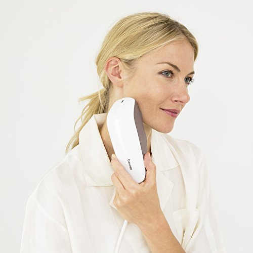 Beurer IPL10000+ - Depiladora de luz, pulsada con base, depilación definitiva, 250.000 pulsaciones, 3 niveles intensidad, función deslizar sin levantar, filtro UV, app IPL color blanco