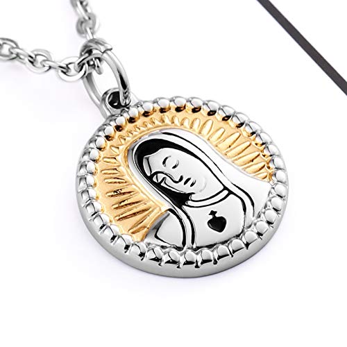 Beydodo Collar Redondo Mujer y Hombre Collares Acero Inoxidable Collar Oro